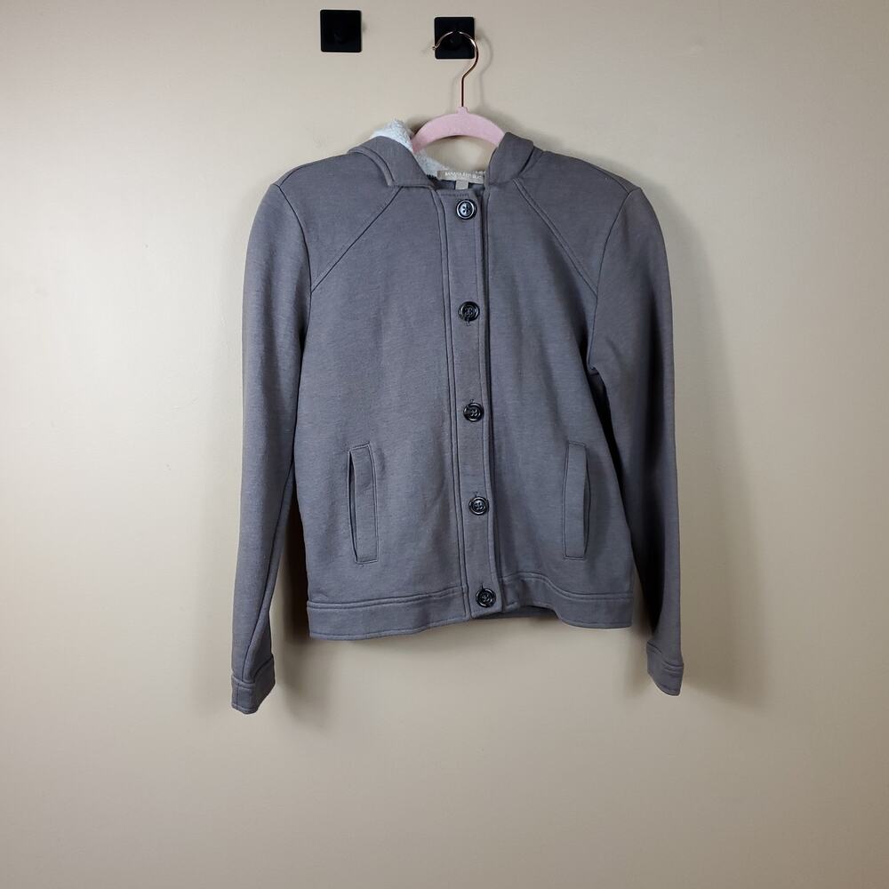 Banana Republic Tan Hooded Fleece Lined Jacket/Cardigan Size XS